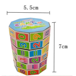 Enfants Montessori jouet mathématiques chiffres Cube magique jouet Puzzle jeu apprentissage précoce éducatif amusant calculer jeu de mathématiques - Product Image 6
