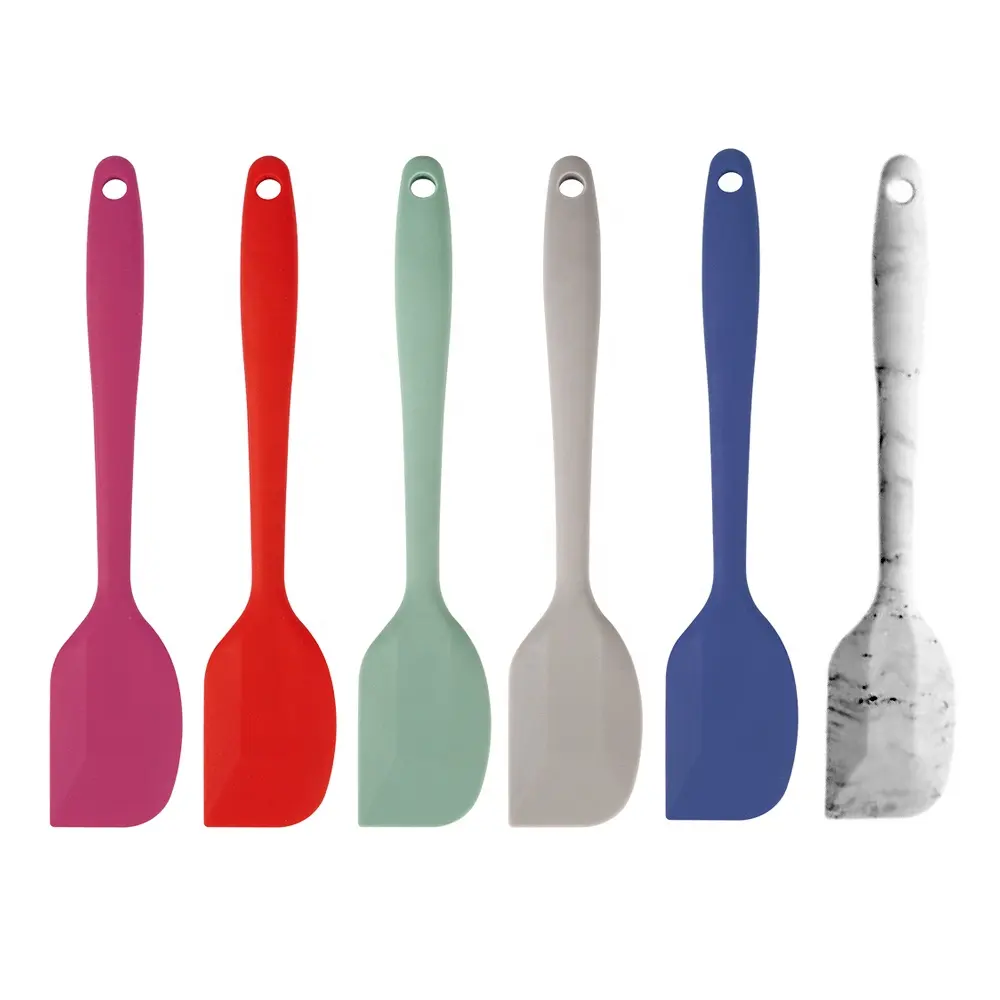 Outils de cuisson Ensemble de grattoir en silicone de qualité alimentaire Spatule en silicone de cuisson résistante à la chaleur