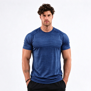 Camisetas Deportivas Personalizadas Baratas al por Mayor para Hombre, Camisetas de Poliéster 100%, Camisetas Deportivas de Gimnasio con Elastano, Camisetas Deportivas de Secado Rápido para Hombre - Product Image 4