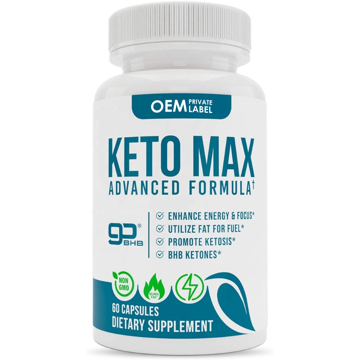 Factory Outlet Wholesale Price OEM Services Improve Energy Fat Burning Keto BHB Capsules. 