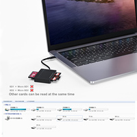 Lector de Tarjetas Todo en Uno SD, TF, CF, MS, XD, M2 USB 3.0 5Gbps, Mini Lector de Tarjetas de Memoria OTG