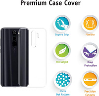 Coque souple en silicone TPU ultra fine pour Xiaomi Redmi Note 8 9 8T 9S 9A 9C 9T 8A Coque arrière transparente antichoc