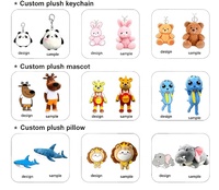 Porte-clés en peluche agneau assis personnalisé 20 cm, pendentif super doux, jouets en peluche personnalisés en gros pour cadeau de boîte surprise