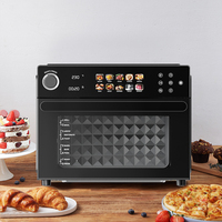 Four à air multifonctionnel avec convection 1800W, four grille-pain numérique à convection combiné avec modes rôtissoire et déshydratation