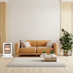 Estufa eléctrica oscilante de 1200W, 3 elementos, antivuelco, con asa, dimensiones 44x33x23 cm; ideal para calentar espacios. - Product Image 3