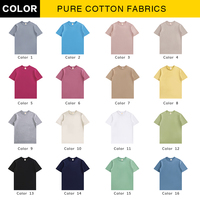T-shirts en gros de Chine, 16 couleurs, 100% coton, t-shirt pour impression graphique personnalisée de haute qualité, t-shirt basique
