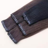 Extensions de cheveux 100% naturels Genius Weft, tissées à la main, 20g (couleur claire) - Meilleures ventes