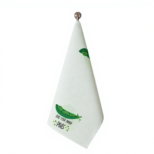 Lightweight Cotton Tea <b>Towel</b> Quick Dry Printed <b>Kitchen</b> <b>Hand</b> <b>Towel</b> Rectangle Home Use Custom Logo - Product Image 1