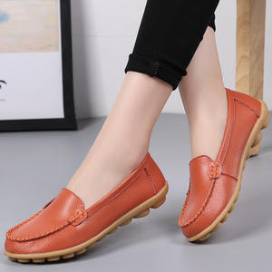 Nouvelles <span class=keywords><strong>Chaussures</strong></span> Plates Décontractées Respirantes en PU pour <span class=keywords><strong>Femmes</strong></span> Grande Taille, Style Printemps-Automne 2026, Type Mocassins, Idéales pour Infirmières et Mamans - Product Image 3