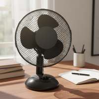 Ventilateur de bureau portable électrique et mécanique pliable 12'' en plastique, 3 pales, 3 vitesses, pour usage domestique et hôtelier, design moderne et simple – Meilleures ventes