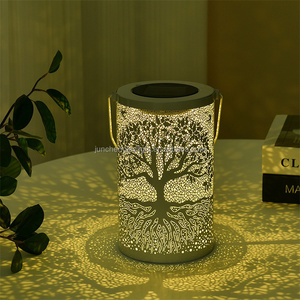 Vườn treo sắt kim loại trà ánh sáng Hàng Mã chủ nhà sản xuất thiết kế thủ công kim loại cổ trà ánh sáng năng lượng mặt trời tầng đèn lồng - Product Image 6