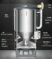Mélangeur vertical DZJX pour grains, machine de séchage, mélangeur pour l'industrie plastique, machine de mélange de poudre PVC 15000 kg