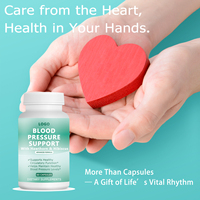 Complément Alimentaire Végétalien Naturel pour la Tension Artérielle, Capsules à Marque Blanche, Extrait d'Hibiscus et d'Aubépine pour la Santé Cardiaque des Adultes