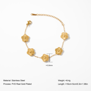 Collana Girocollo YF3619 Impermeabile Antiossidante in Acciaio Inox Placcato Oro 18K con Ciondolo a Forma di Cuore per Donne - Product Image 3