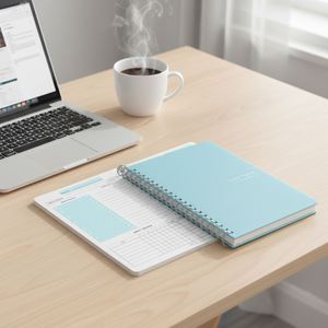 Monthly Planners and <b>Notebooks</b> Custom Spiral <b>Notebook</b> Manufacturer <b>A5</b> Customised <b>Notebook</b> <b>with</b> <b>Dividers</b> - Product Image 4