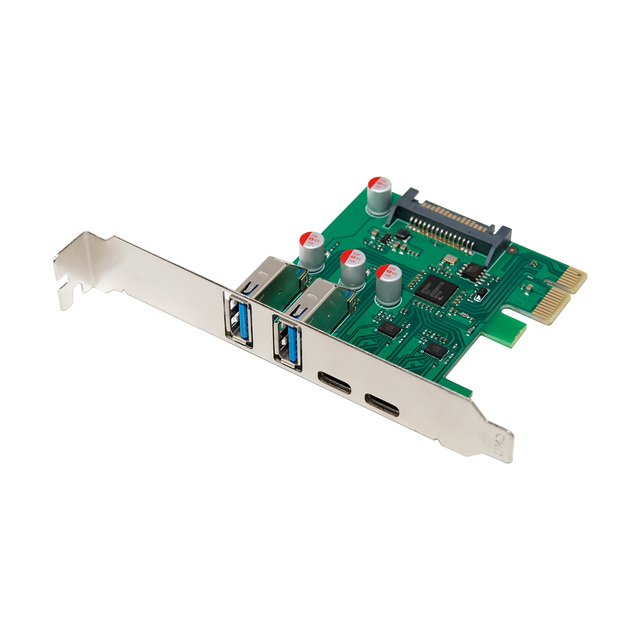 SUNWEIT ST632 PCIe X1 D720201 USB3.2 2A2C 5Gbps Expansion Card