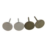 11mm laiton antique et goujons de meubles en métal argenté têtes de clous de tapisserie d'ameublement pour meubles de boîte et décoration de bricolage