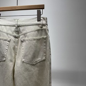 Pantalon <span class=keywords><strong>cigarette</strong></span> décontracté <span class=keywords><strong>taille</strong></span> <span class=keywords><strong>haute</strong></span>, coupe droite ample, respirant, en tissu fluide, coupe classique - Product Image 5