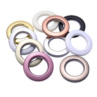 Œillet de rideau perforé en plastique créatif, 4,2 cm x 7 cm, anneau romain, accessoires de rideau multicolores, livraison directe