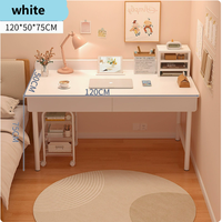 Bureau de chambre pour filles YQ - Commodes et bureau en MDF, simple, pour étudiants, usage domestique/bureau, appartements locatifs