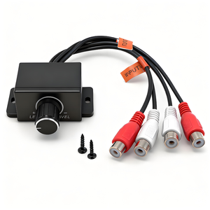 Regulador de Volume Universal para Carro, Amplificador de Áudio <span class=keywords><strong>RCA</strong></span>, Potenciômetro de Nível de Ganho, Controle Remoto de Volume - Product Image 1