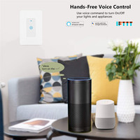 SIXWGH Interrupteur intelligent tactile WiFi Tuya, norme américaine, compatible Smart Life, Alexa, Google Home, avec minuterie, norme UL, 100V-240V