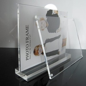 Customized T-shaped Acrylic Waterproof Eco-Friendly Swimming Pool <b>Display</b> Boards Battery Power Standing Transparent Table Signs - Product Image 3