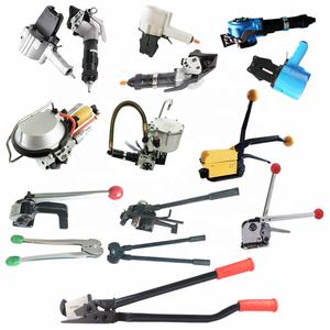 Flejadora de paquetes de madera de mano semiautomática para cortador de alambre de Metal, herramienta de maquinaria de flejado de acero portátil neumática - Product Image 1