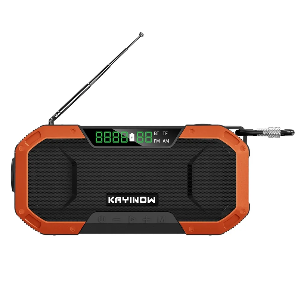 6-IN-1 Multi speaker NOAA WB FM AM radio Receiver Actives Live Wireless Dance 7W powerful light bt Speaker