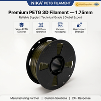 Filamen PETG Kelas Industri 1.75mm Terkontrol Kelembapan Gulungan Plastik Printer 3D Ketangguhan Tinggi untuk Pencetakan FDM Pemasok OEM