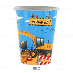 Dibujos animados ingeniería coche construcción temática niños fiesta de cumpleaños tablewaren platos desechables manteles y servilletas decoraciones - Product Image 5
