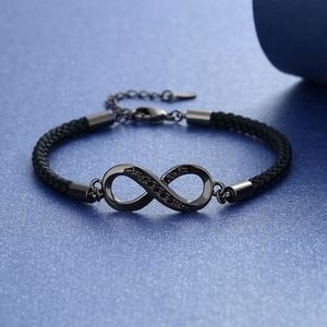 Juego de 2 Pulseras para Parejas, Hombre y Mujer, Pulseras de Cadena para Mejores Amigos, Pulsera Tejida Creativa en Forma de 8 - Product Image 4