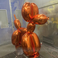 Surface de miroir sur mesure en acier inoxydable Jeff Koons Balloon Dog Statue