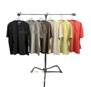 Camiseta de Manga Corta con Estampado Flocado ESS 23SS, Cuello Redondo, Estilo Urbano para Hombre y Mujer, ALS - Product Image 1