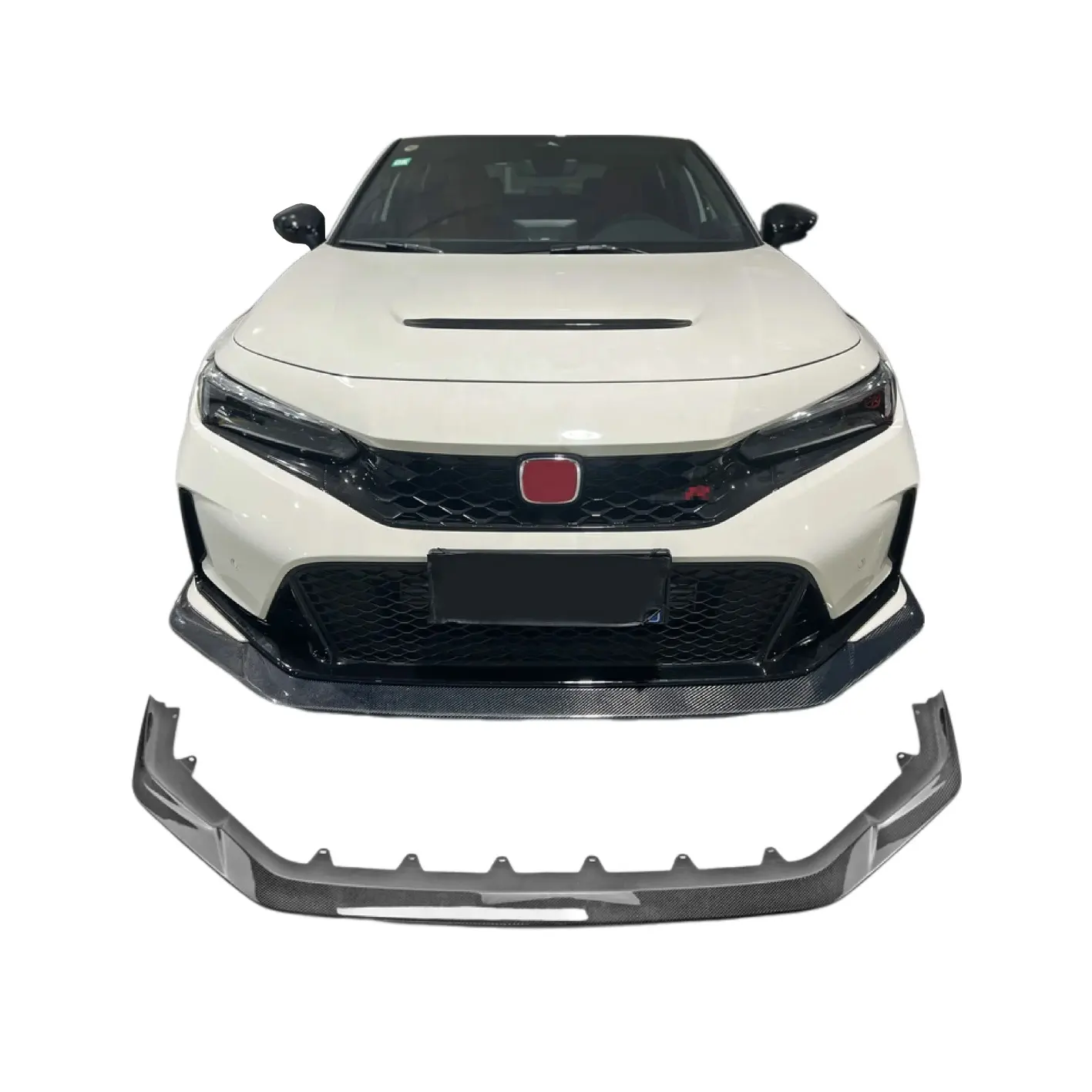 New FL5 2022+ Type R Carbon Fiber Front Bumper Lip Spoiler VA style For Honda Civic Type R Front Lip