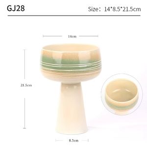 <span class=keywords><strong>Petit</strong></span> récipient à fleurs torche à pieds hauts, récipient à arrangement floral Jianshan, <span class=keywords><strong>petit</strong></span> pot de fleur en céramique à flux original de style <span class=keywords><strong>japonais</strong></span> - Product Image 6