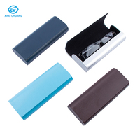 Boîte à lunettes de soleil magnétique portable avec logo personnalisé, design simple et tendance, étui en PU pour l'emballage des lunettes de soleil, étuis à lunettes