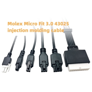 电缆43025 Mini-Fit Micro-Fit 3.0插座外壳双排2 4针6 8 10针包复成型电线组件Molex电缆 - Product Image 5