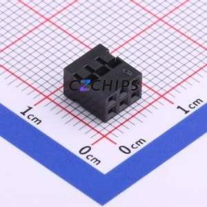 HX20011-2x3YS Housing (Wire-to-Board / Wire-to-Wire) P=2mm Connector ( Jack Structure: 2x3P )( Pitch: 2mm )( Row Spacing: 2mm ) - Product Image 2