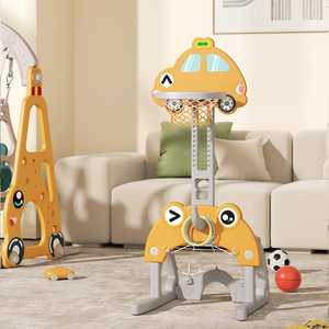 Tobogán de Plástico 3 en 1 con Columpio para Uso en Interiores en Jardín de Infancia, Parque Deportivo y Centro Comercial - Equipo de Juegos para Bebés - Product Image 6