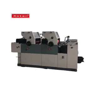 Máquina de impressão deslocada de alta velocidade, 2 cores, tamanho de papel A3, A4, máquina de impressão deslocada