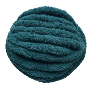 Factory Wholesale <b>100</b>%<b>polyester</b> Blanket Chenille Chunky <b>Yarn</b> Super Soft Fluffy 2cm Thick weigh 250g/rool - Product Image 4