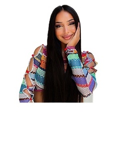 13*6 pelucas de cabello humano rectas transfronterizas de gran oferta Meng Tong Former Lace 1 pieza pelucas para mujeres negras cabello chino medio - Product Image 4