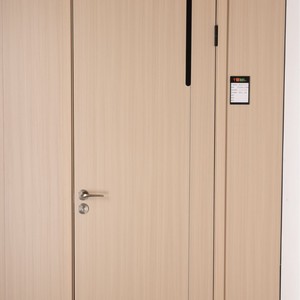 Puerta Interior Moderna Minimalista de MDF con Aislamiento Acústico para Oficina, Apertura Lateral, Puerta de Panel de Polímero con Acabado Superficial - Product Image 1