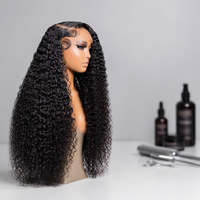 Perruque de cheveux naturels vietnamiens bruts de 30 pouces de long, ondulations profondes, densité 250%, perruque de cheveux humains bouclés birmans, perruques de cheveux indiens vierges ultra-lisses
