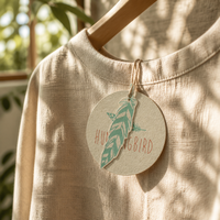 Étiquettes suspendues circulaires en papier écologique de qualité supérieure, personnalisées avec logo imprimé, étiquettes de vêtements, étiquettes suspendues personnalisées pour t-shirts