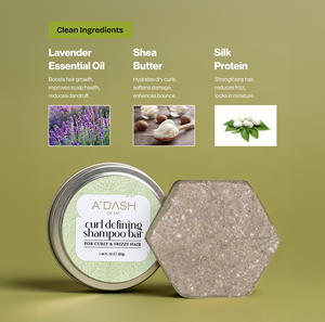 Barra de champú para definir rizos, para cabello rizado y encrespado, limpiador sólido sin sulfatos, potenciador de ondas natural, hidratante, ideal para viajes - Product Image 4