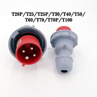 Connecteur d'entrée de charge électrique pour drones T40-T70P-T100 3P + E 16A-32A 415V IP67 4 broches (PC + cuivre)