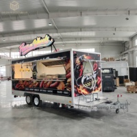 Camion de restauration mobile de 16 pieds entièrement personnalisé avec cuisine complète - pour les commerces de détail alimentaires, tacos, pizzas, glaces et barbecue