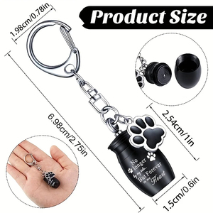 Kotak Kremasi Hewan Peliharaan Mini Modern yang Dapat Disesuaikan, Kalung Abu Hewan Peliharaan dan Guci, Produk Baru yang Unik - Product Image 2